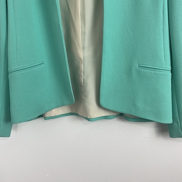 Aritzia Wilfred Aquamarine Open Front 50s-Look Blazer - Picture 2 of 8